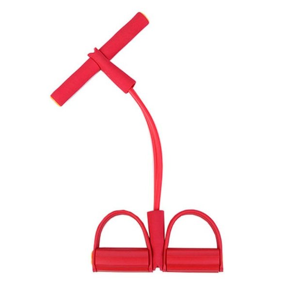 Resistance Tube for Exercise with Large Anti-Slip Pedals, 4-Tube Elastic Pull Ro - Picture 7 of 16